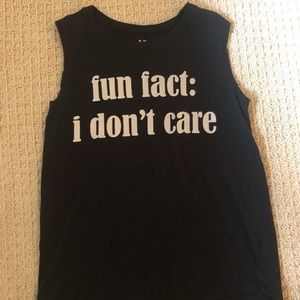 Fun Fact: I don’t care shirt